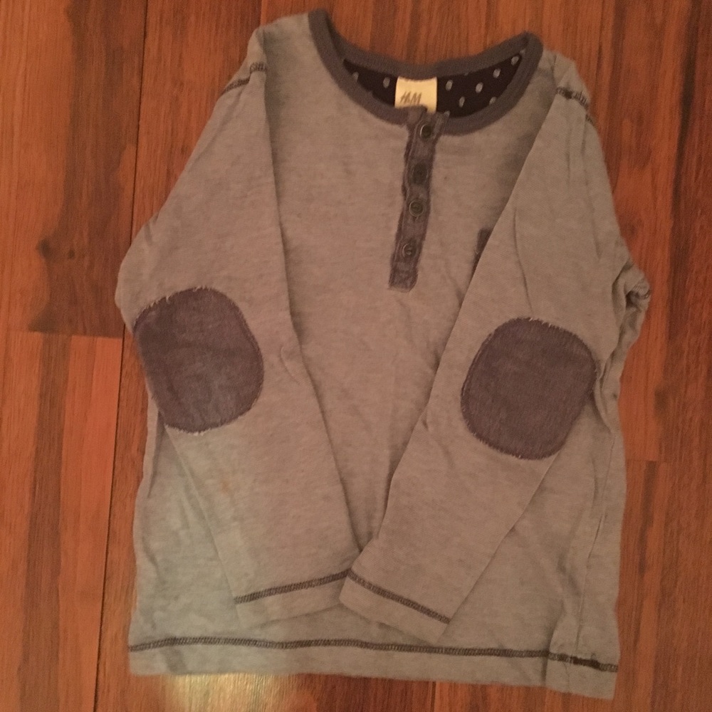 H&M Toddler Boy Patched Elbow Shirt